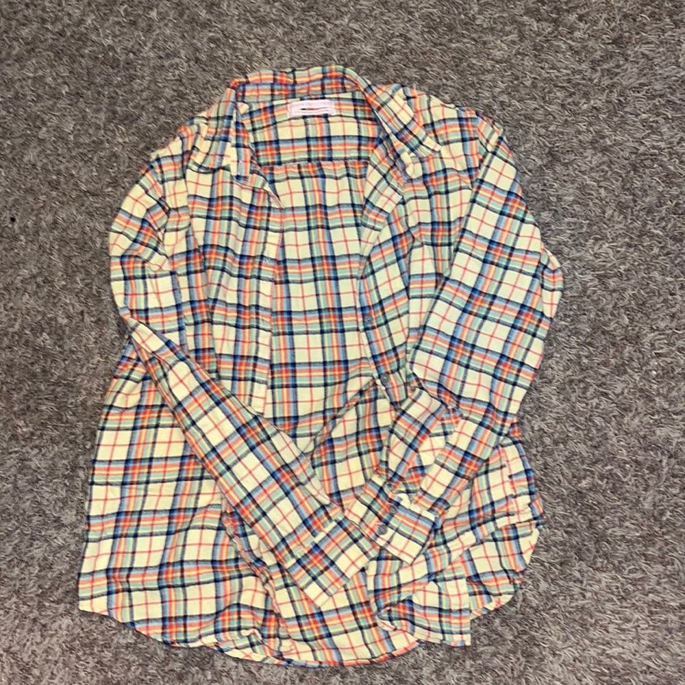 Urban Outfitters Yellow Flannel Top